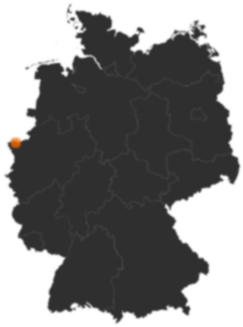 Emmerich am Rhein an der deutsch-niederländischen Grenze (Nordrhein