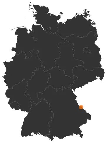Deutschlandkarte: Wo ist Eschlkam