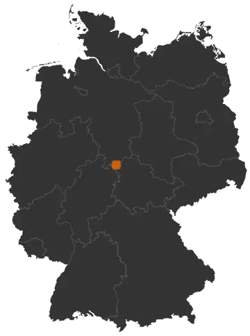 Deutschlandkarte: Wo ist Freienhagen