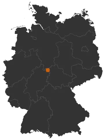 Deutschlandkarte: Wo ist Fretterode