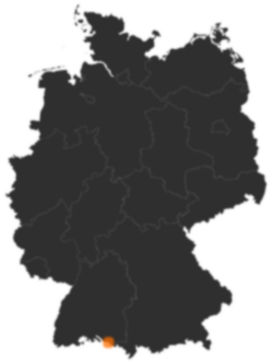 Deutschlandkarte: Wo ist Friedrichshafen