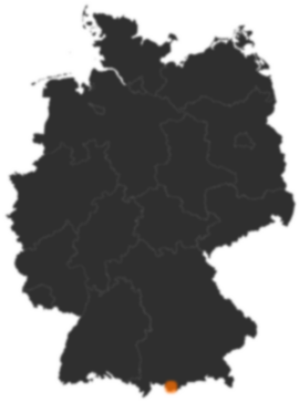 Deutschlandkarte: Wo ist Garmisch-Partenkirchen