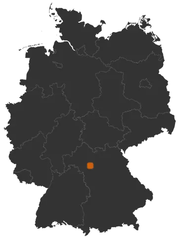 Deutschlandkarte: Wo ist Geiselwind