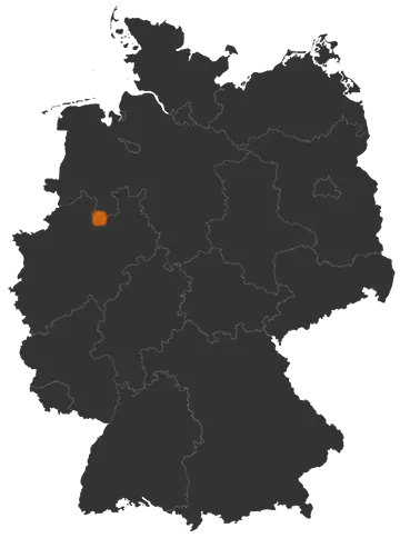 Glandorf auf der Kreiskarte