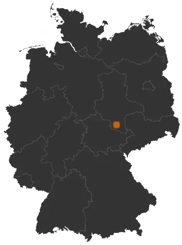 Deutschlandkarte: Wo ist Gleina