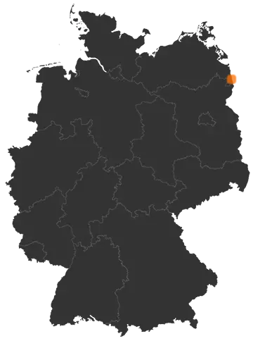 Grambow auf der Kreiskarte