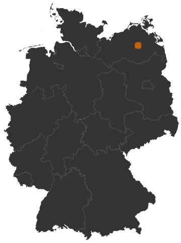 Deutschlandkarte: Wo ist Grammentin