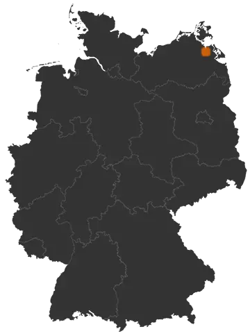 Groß Kiesow auf der Kreiskarte