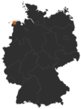 Deutschlandkarte: Wo ist Großheide