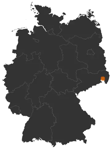 Großpostwitz/Oberlausitz auf der Kreiskarte