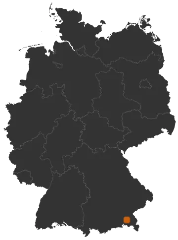 Gstadt am Chiemsee auf der Kreiskarte