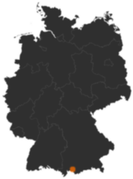 Deutschlandkarte: Wo ist Halblech