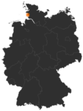 Deutschlandkarte: Wo ist Hedwigenkoog