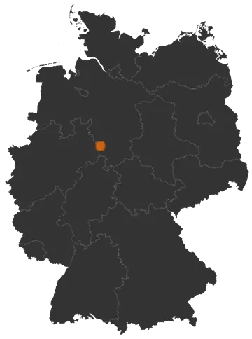 Heinsen auf der Kreiskarte
