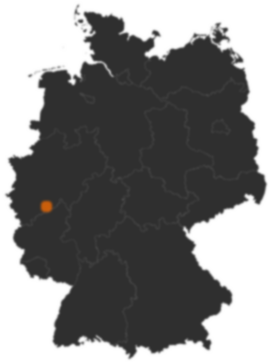 Deutschlandkarte: Wo ist Hennef