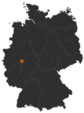 Deutschlandkarte: Wo ist Hilchenbach