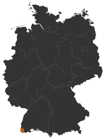 Kandern auf der Kreiskarte