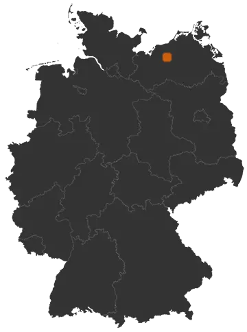 Deutschlandkarte: Wo ist Kassow