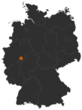 Deutschlandkarte: Wo ist Kirchhundem