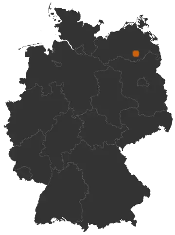 Deutschlandkarte: Wo ist Klein Vielen