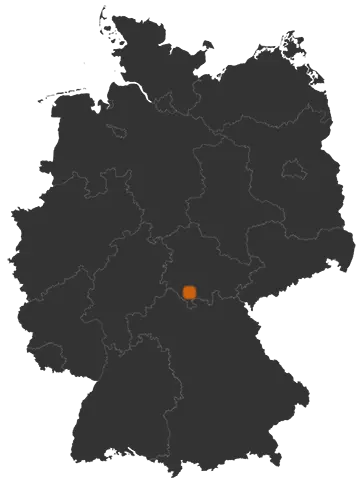 Deutschlandkarte: Wo ist Kloster Veßra