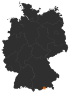 Deutschlandkarte: Wo ist Kreuth