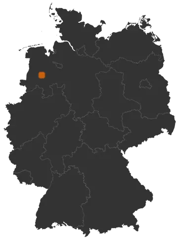 Deutschlandkarte: Wo ist Lastrup