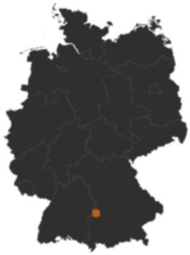 Deutschlandkarte: Wo ist Lauingen