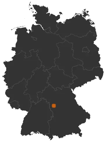 Deutschlandkarte: Wo ist Lehrberg