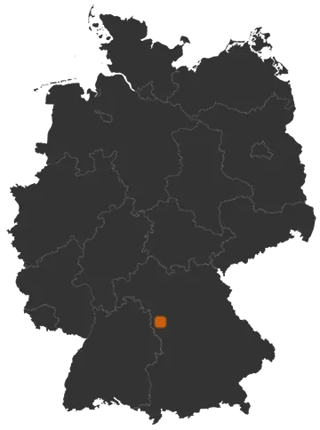 Deutschlandkarte: Wo ist Leutershausen