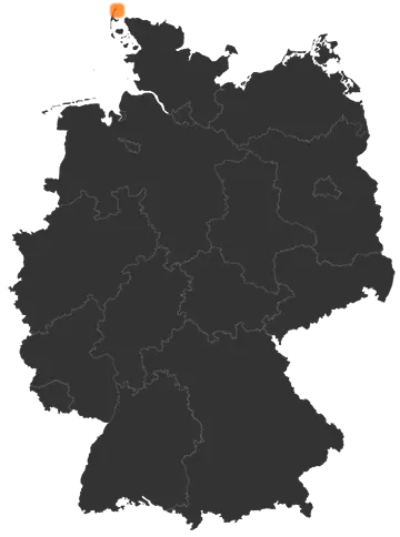 List auf der Kreiskarte