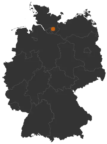 Deutschlandkarte: Wo ist Lütjensee