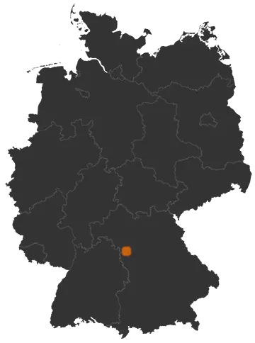 Marktbergel auf der Kreiskarte