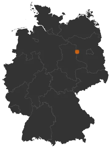 Deutschlandkarte: Wo ist Milower Land