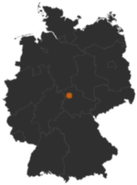 Karte: Wo liegt Mühlhausen?