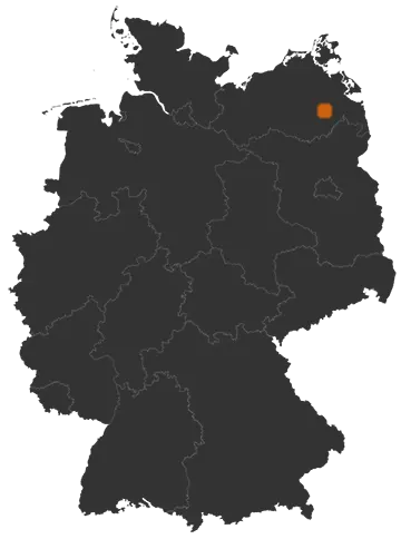Neverin auf der Kreiskarte