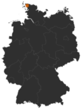Deutschlandkarte: Wo ist Niebüll