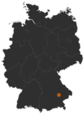 Deutschlandkarte: Wo ist Niederaichbach