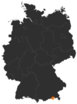Deutschlandkarte: Wo ist Oberaudorf