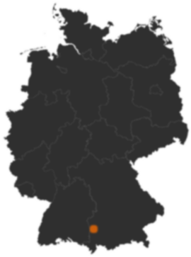 Deutschlandkarte: Wo ist Oberschönegg