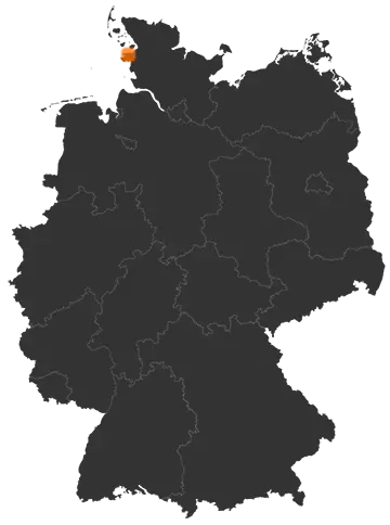 Deutschlandkarte: Wo ist Osterhever