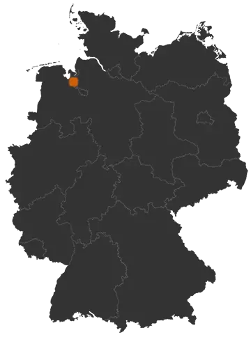 Deutschlandkarte: Wo ist Ovelgönne