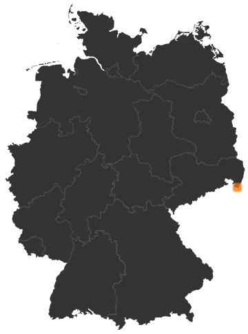 Oybin auf der Kreiskarte