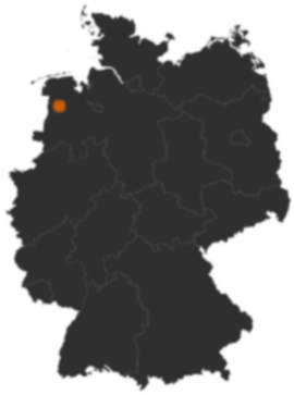 Deutschlandkarte: Wo ist Rhauderfehn