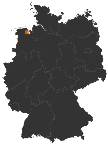 Deutschlandkarte: Wo ist Sande