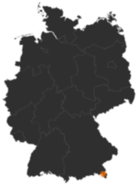 Deutschlandkarte: Wo ist Schneizlreuth
