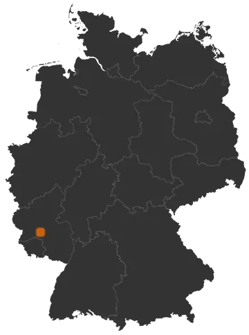 Deutschlandkarte: Wo ist Sensweiler