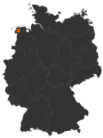 Deutschlandkarte: Wo ist Südbrookmerland