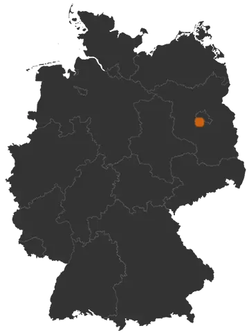Teltow auf der Kreiskarte