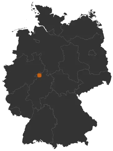 Deutschlandkarte: Wo ist Twistetal